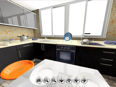 kitchen interior design 360 panorama